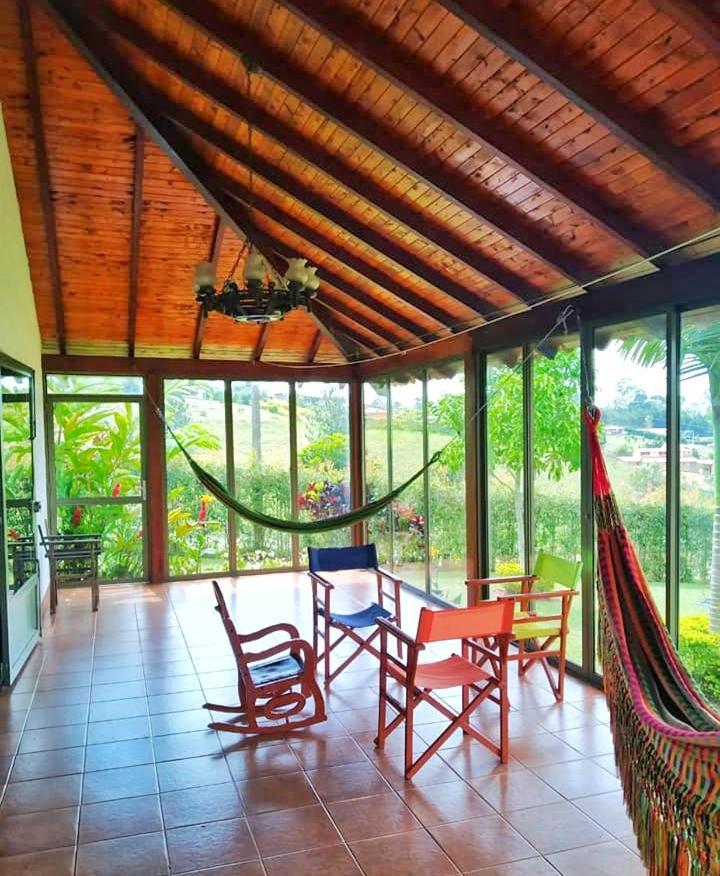 Casa Campestre Frente Acuarela -mesa De Santos La Granja